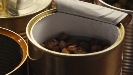 opening a can of beans