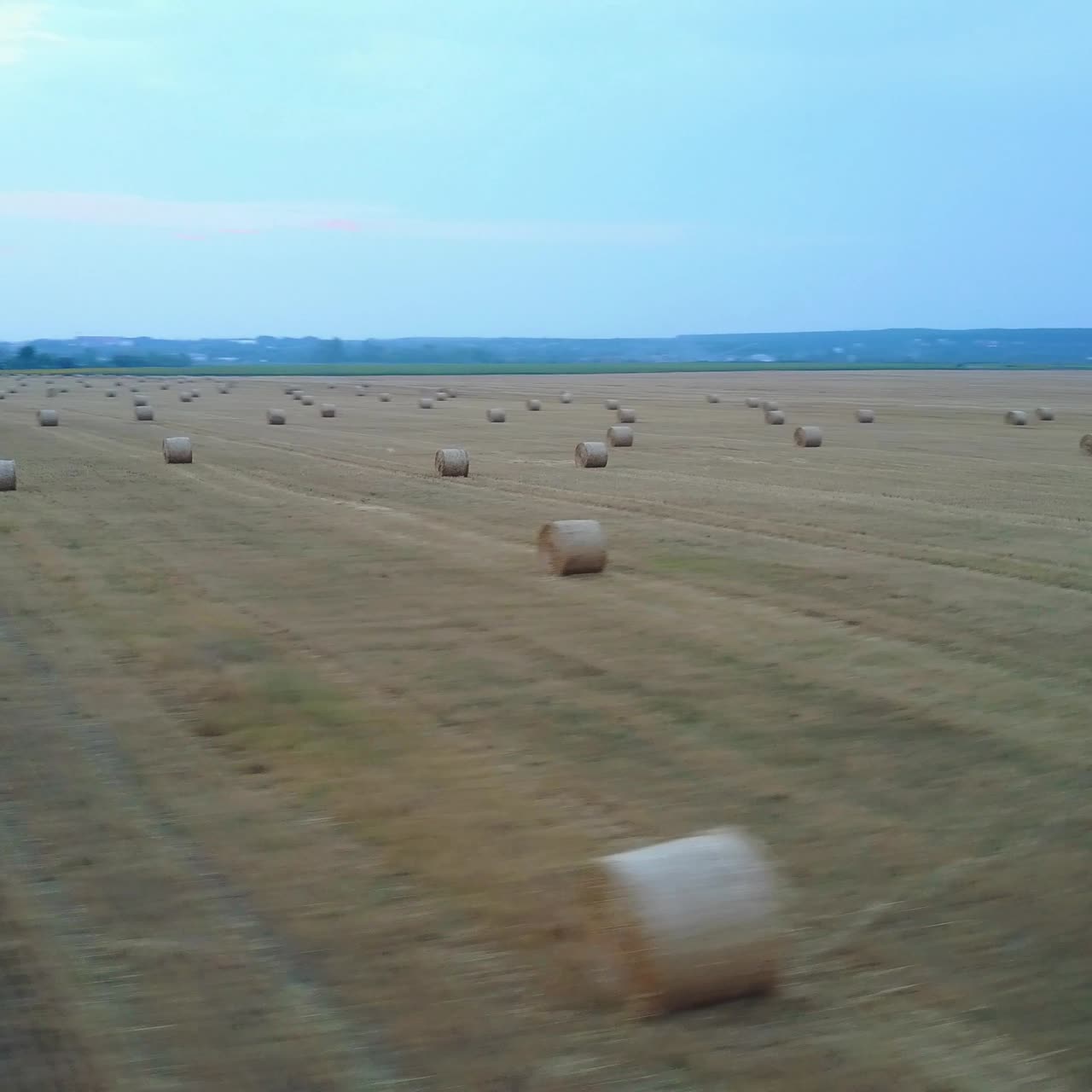 vista aérea del campo de cosecha