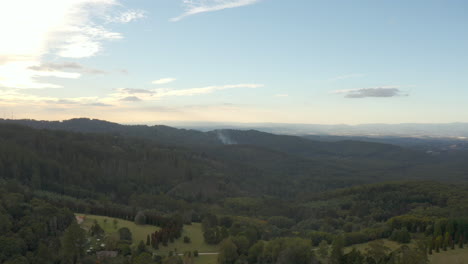 tiny distant smoke screen as seen from r