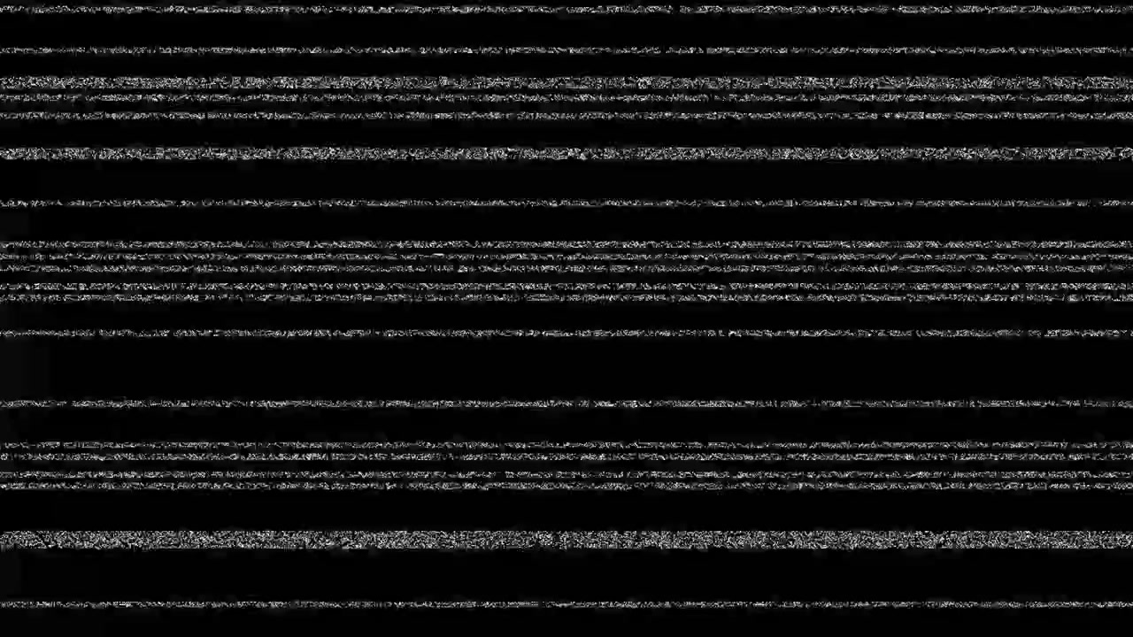 Analog Television Static Noise with Horizontal Scan Lines
