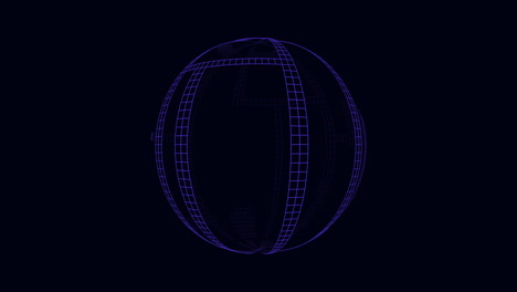 3d globe illustration featuring a network of interconnected lines forming a grid made up of small circles. the intricate design showcases a modern and complex visualization concept