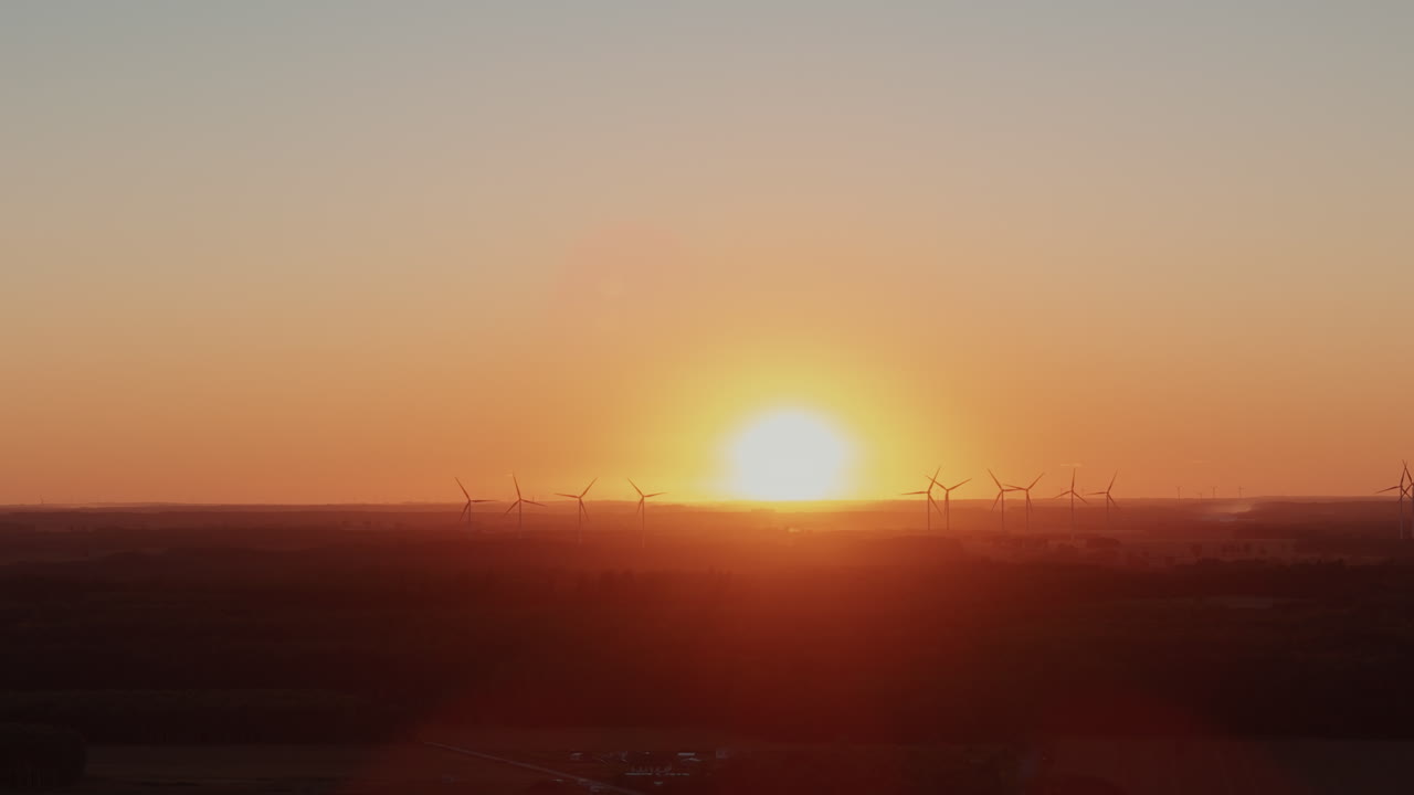 Golden Sunset Harvest in Polish Countryside