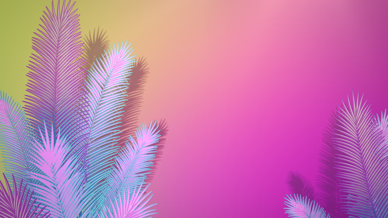 primer plano de hojas tropicales de árboles con fondo de verano 3