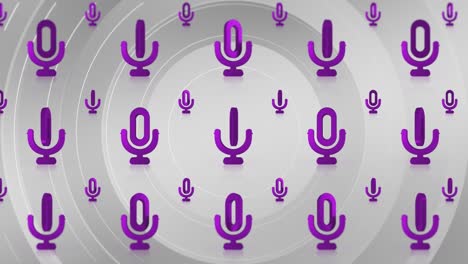 microphone signal. animated microphone icon