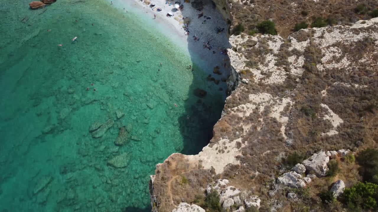 drone grecia mani playa pan