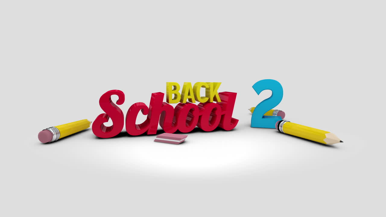 학교로 돌아가기 그래픽 떨어지고 는