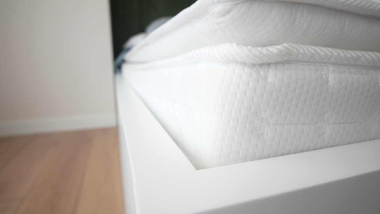 매트리스 코너 클로즈업