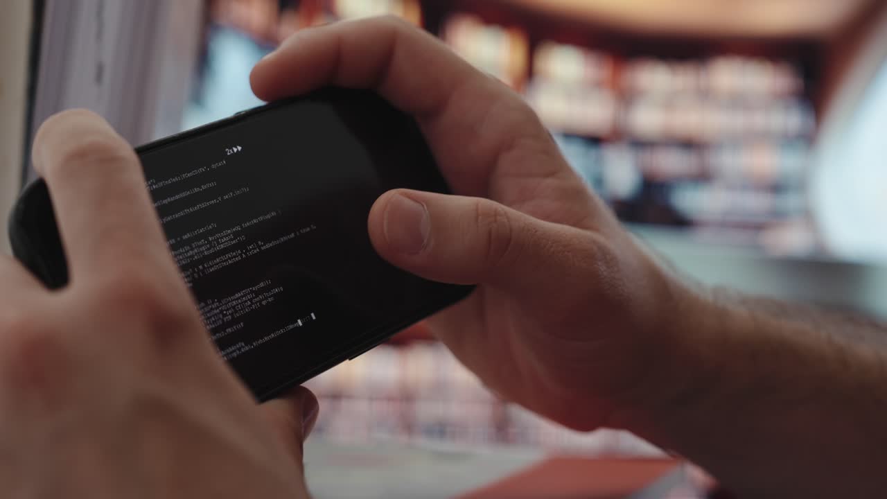 A student secretly uses AI on a smartphone during an exam, showing shaky hands and nervous behavior in a classroom or study setting