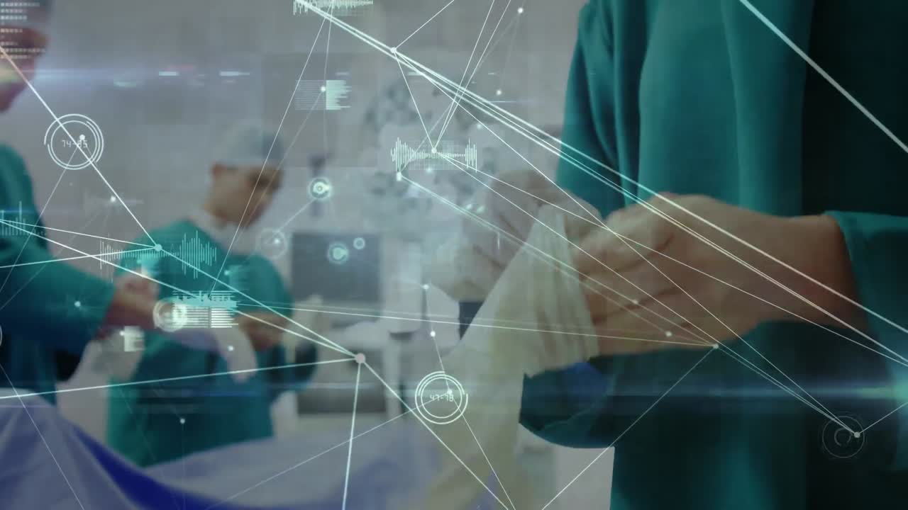 다양한 남성과 여성 의사의 연결 네트워크의 활성화