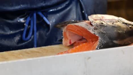 salmon filleting process