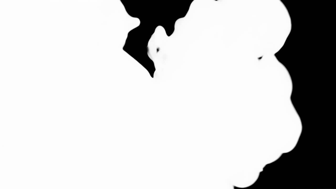 video transition water ink splatter black white
