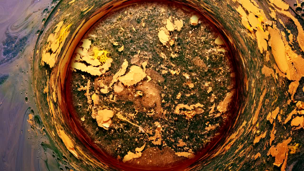 tinta agua remolino desastre ambiental pintura marrón