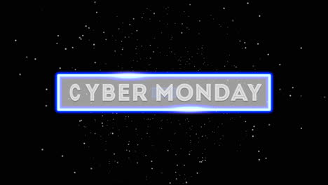 Cyber-Monday-Text-Mit-Neonlinien-Und-Sternen-In-Schwarzer-Galaxie