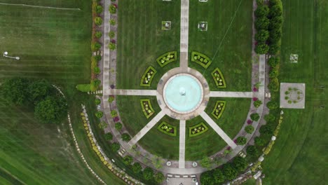 Aerial-shot-of-Castle-Fountain