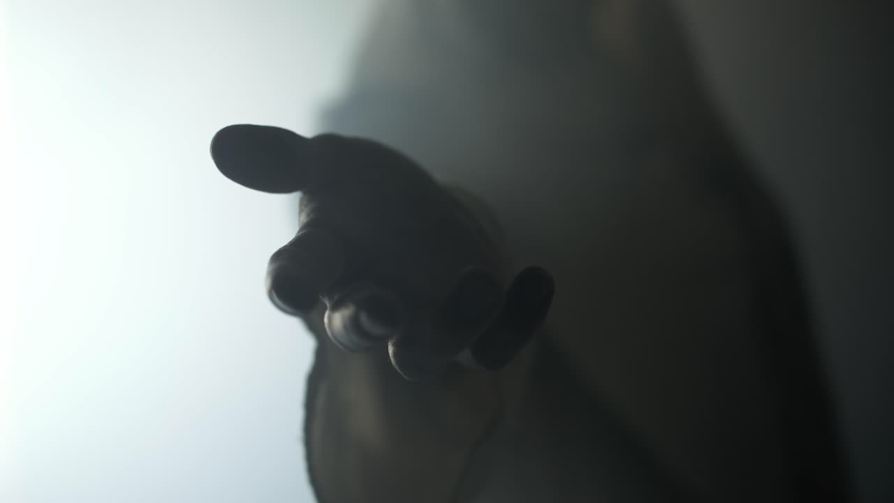 Closeup of the hand of Jesus Christ shrouded in bright light offering his hand for salvation, forgiveness, comfort. Perfect for Christian visual of God's love, the gospel, and Easter resurrection.