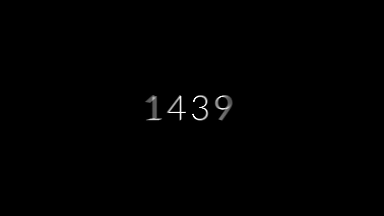 Years Countdown Animation from 2026 to 1111 on Black Background