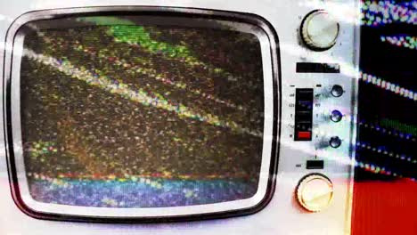 televisor rojo 21