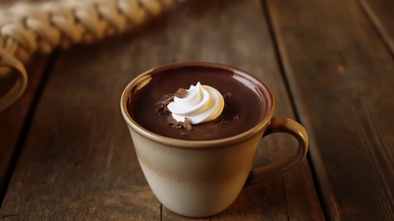 Cioccolata calda con panna montata