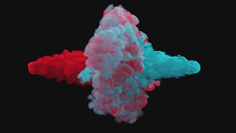 explosión de tinta de colores abstractos