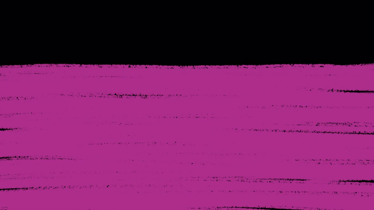 Transizione animata a scorrimento colore magenta su sfondo nero