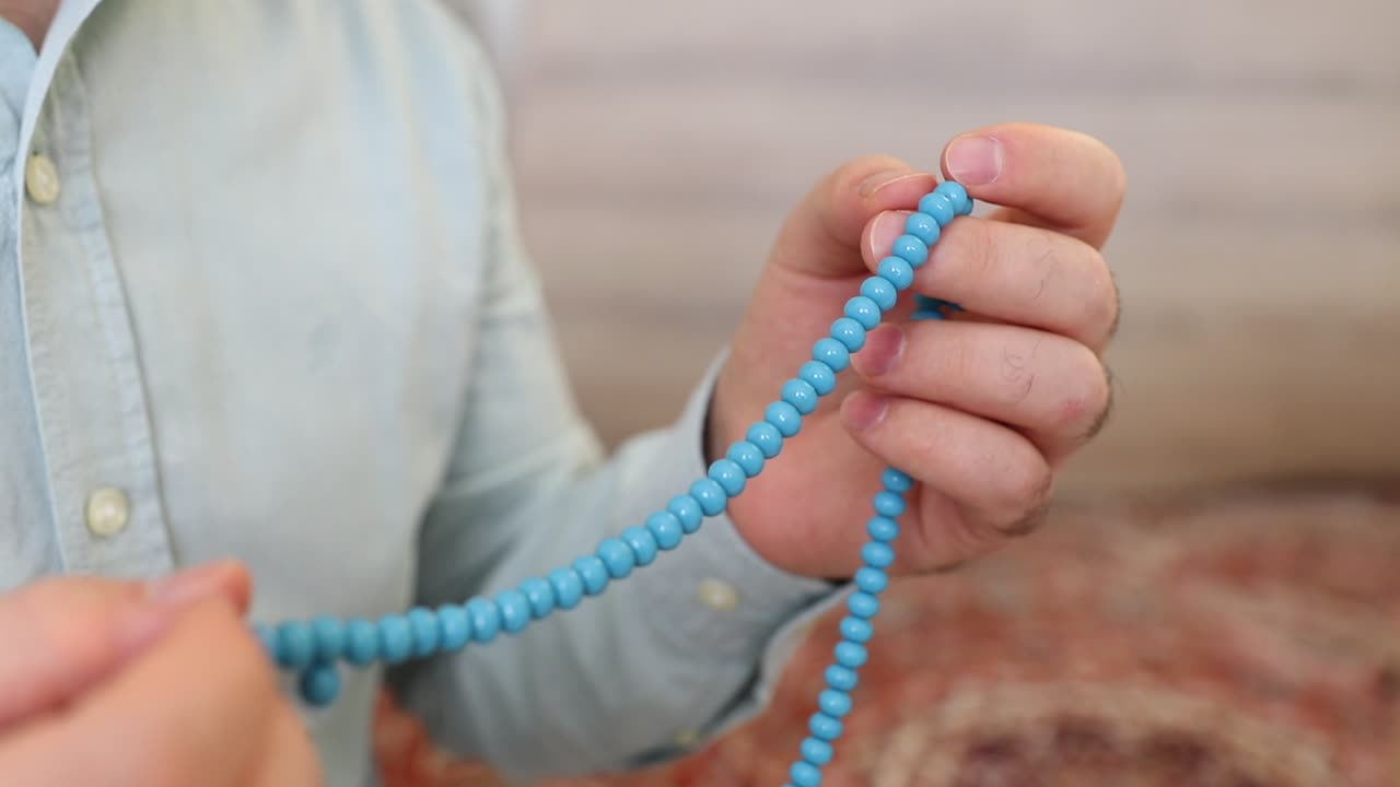 묵주로 이슬람기도