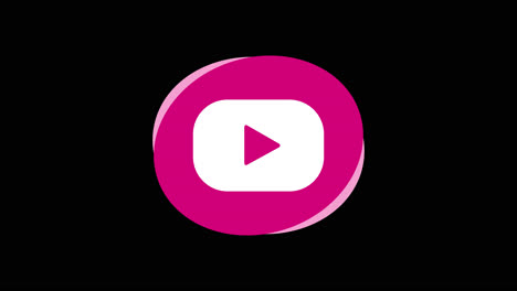 pink video player icon