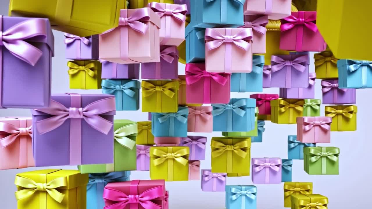 Cajas de regalos de colores