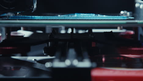 primer plano del proceso de impresión 3d