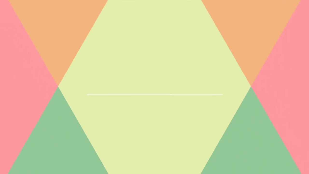 Animation of moving triangles over white line