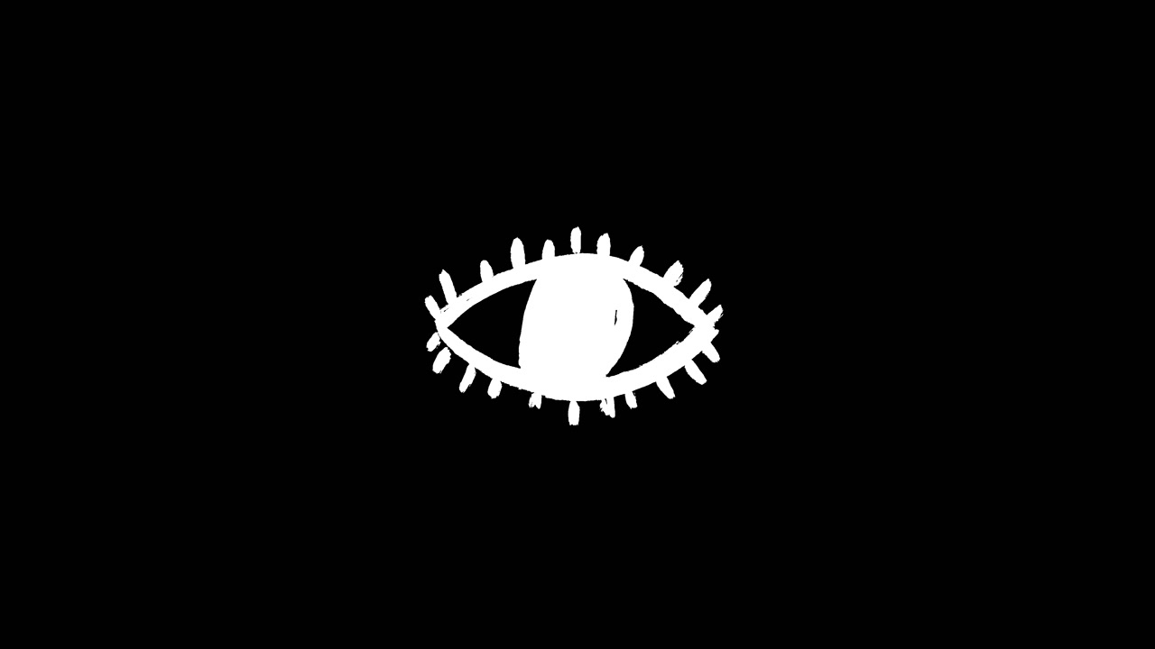 Simple Hand Drawn Eye Animation Looking Around
