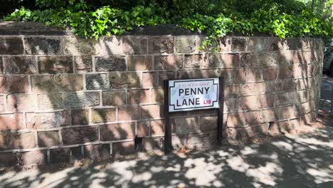 penny lane street sign liverpool