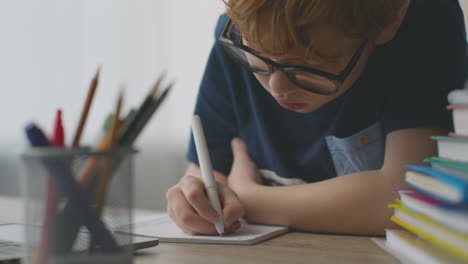 child doing homework