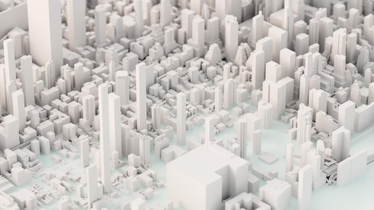 추상 도시 풍경