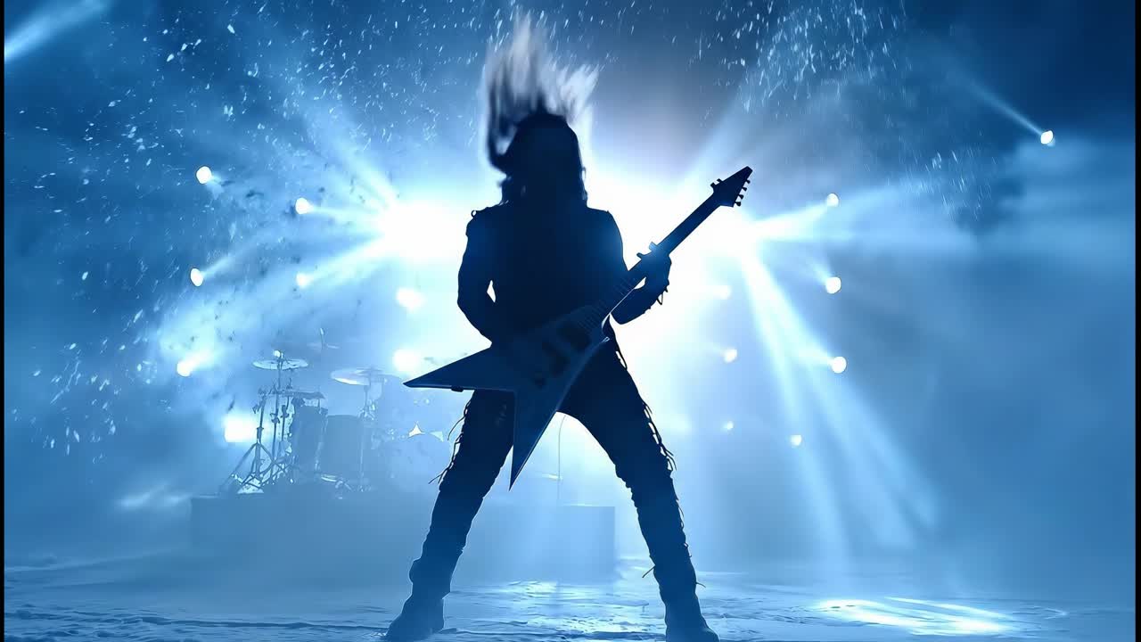 guitarrista a tocar no palco