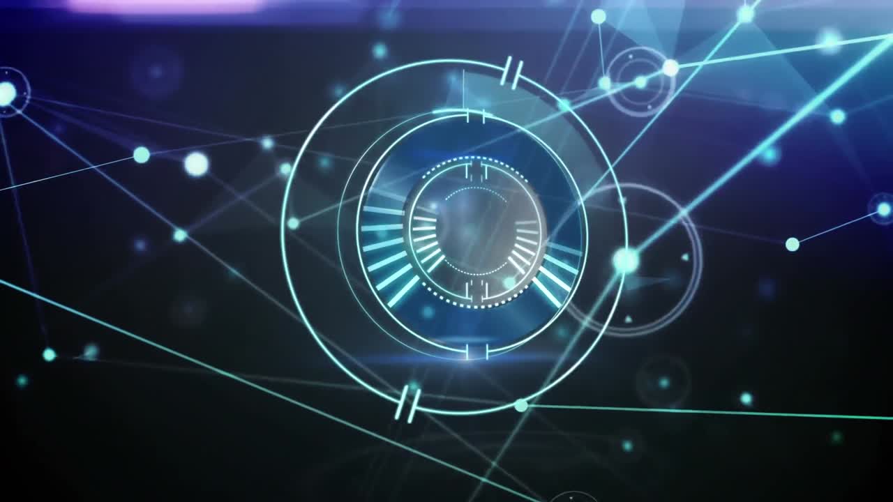 Animazione di reti di connessioni con scansione a raggio