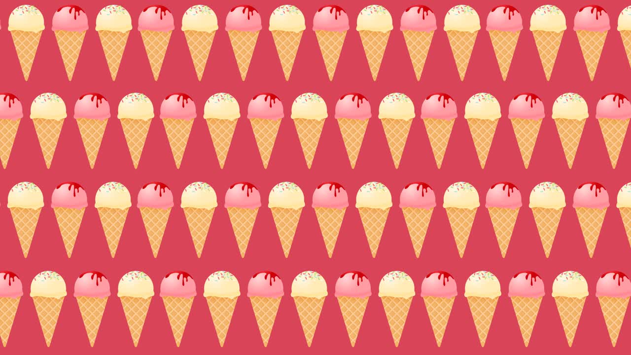 Animazione di design dello sfondo color gelato.