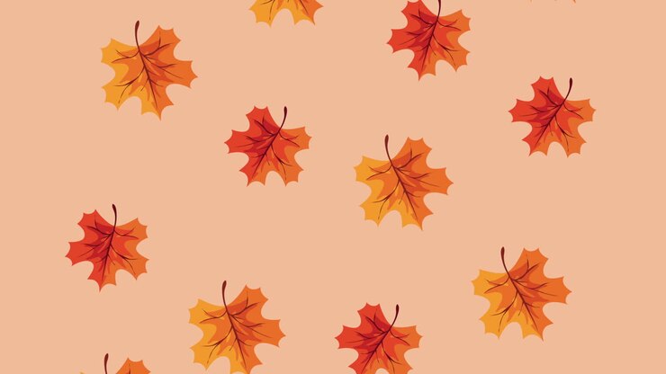 herbstmuster aus ahornblättern