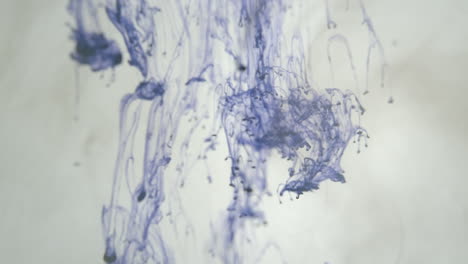 ink blue drops in water slow motion prores