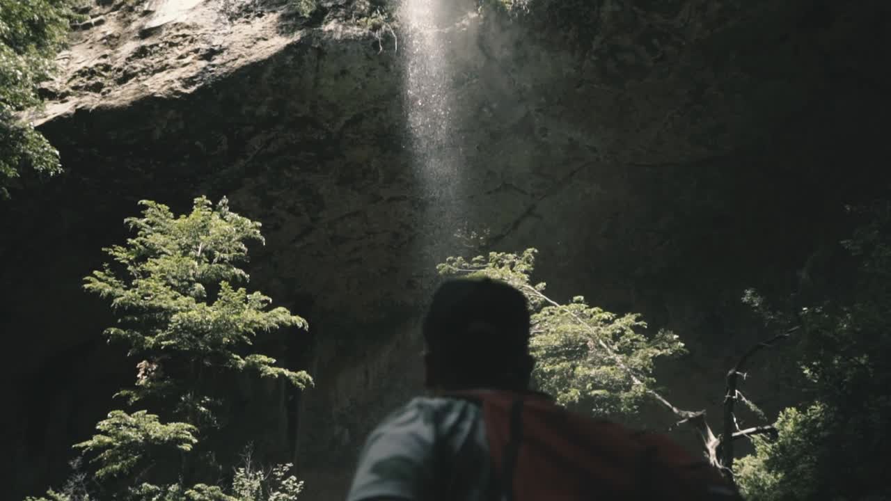 drone footage in the mountains