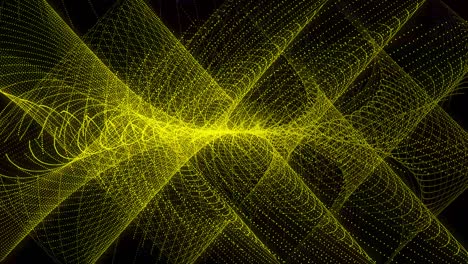 patrón de forma de punto de color amarillo animación gráficos de movimiento