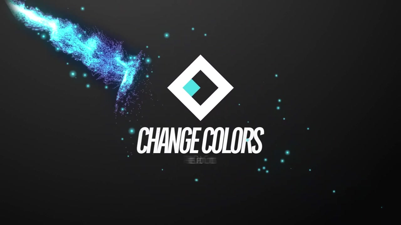 Dynamic Particle Logo Reveal Animation with Glowing Effects