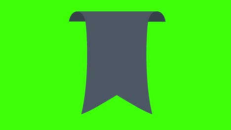 icono de pegatina de un letrero en blanco gris en una pantalla verde en 4k