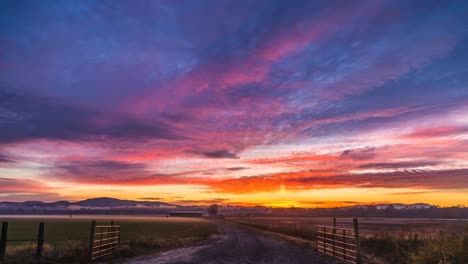 Dramatischer-Sonnenaufgang-Blue-Ridge-Mountains-Zeitraffer-Cinemagraph