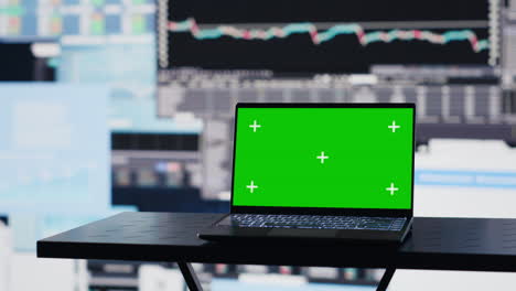 pc screen showing isolated chroma key to help the strategy planning