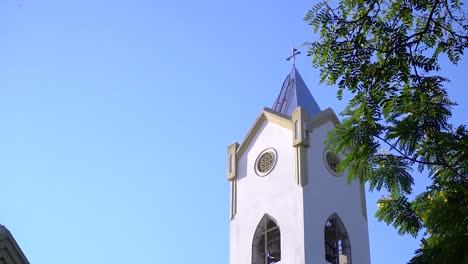 a church on a small town