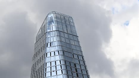 Clouds-floating-over-One-Blackfriars,-London,-United-Kingdom