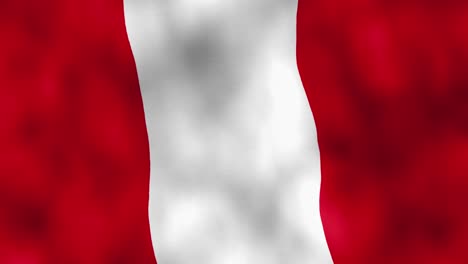 peru nation country flag waving in the wind - motion graphic