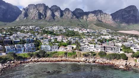 camps bay beach at cape town in western cape south africa