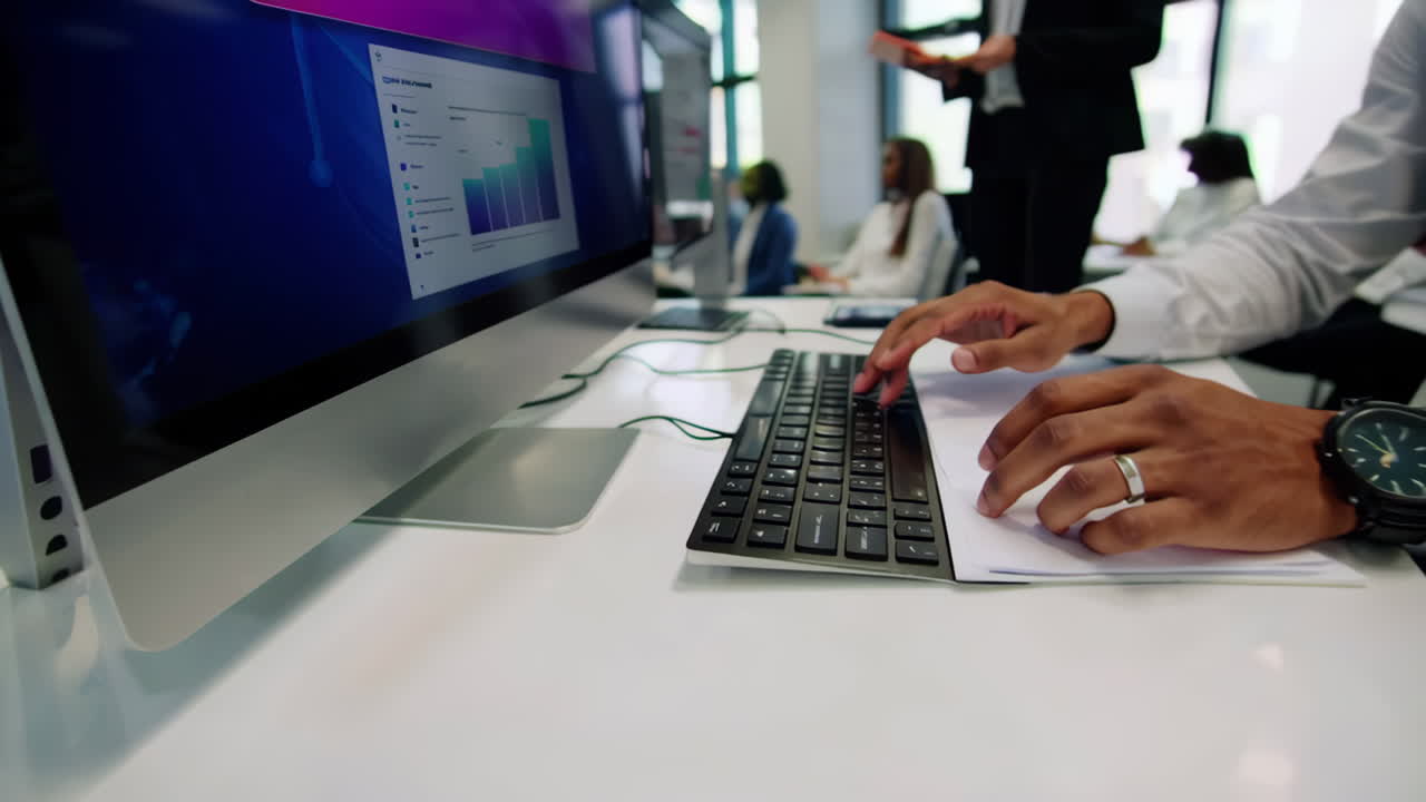 Business Training Session in a Modern Office