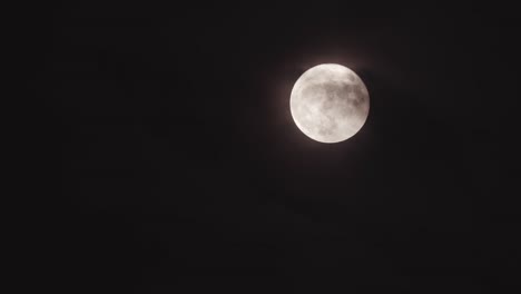 super moon and clouds